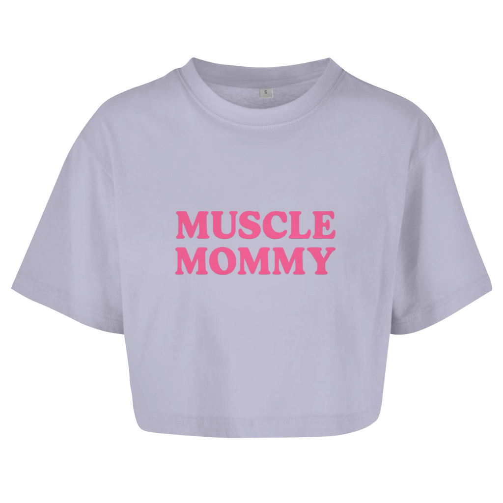 Oversize Crop Top - Muscle Mommy