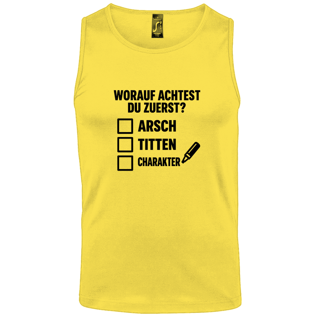 Tank Top - Worauf achtest du zuerst?