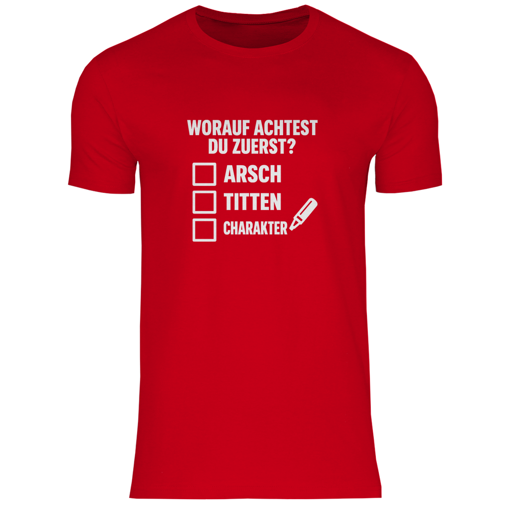 T-Shirt - Worauf achtest du zuerst?