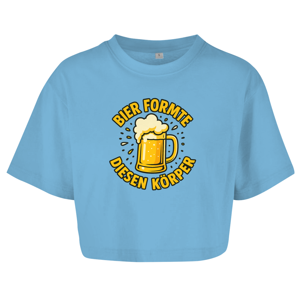 Oversize Crop Top - Bier formte diesen Körper