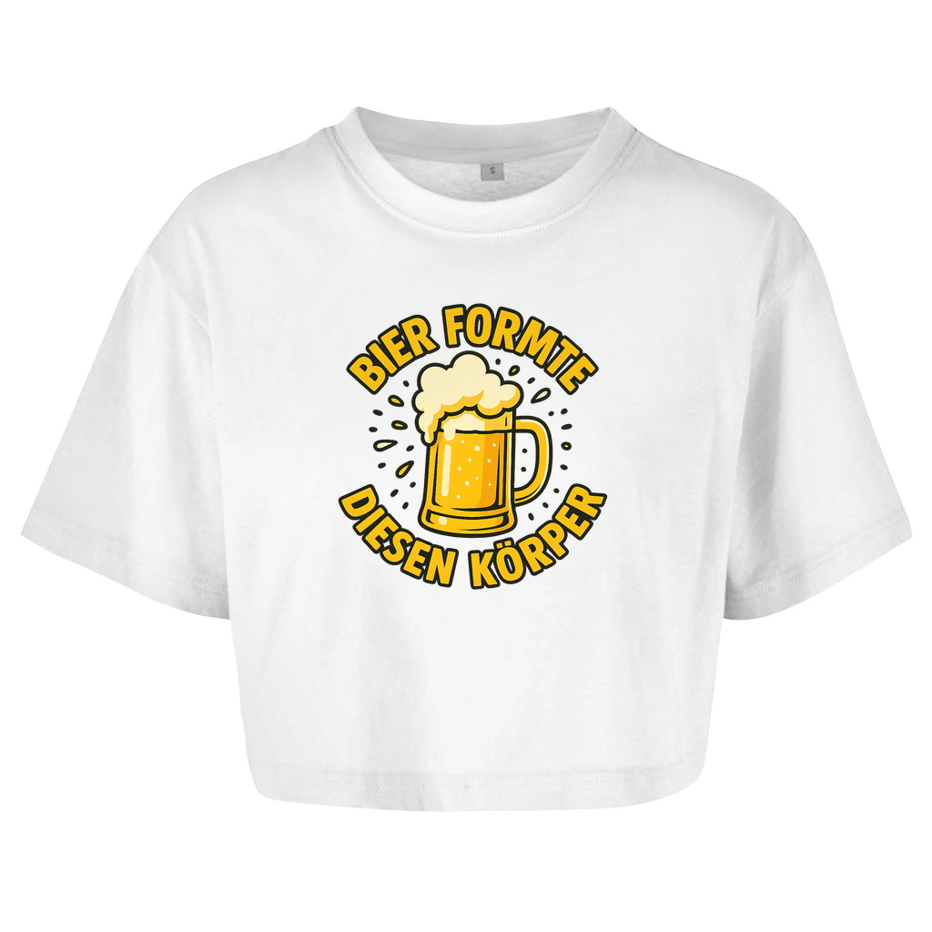Oversize Crop Top - Bier formte diesen Körper