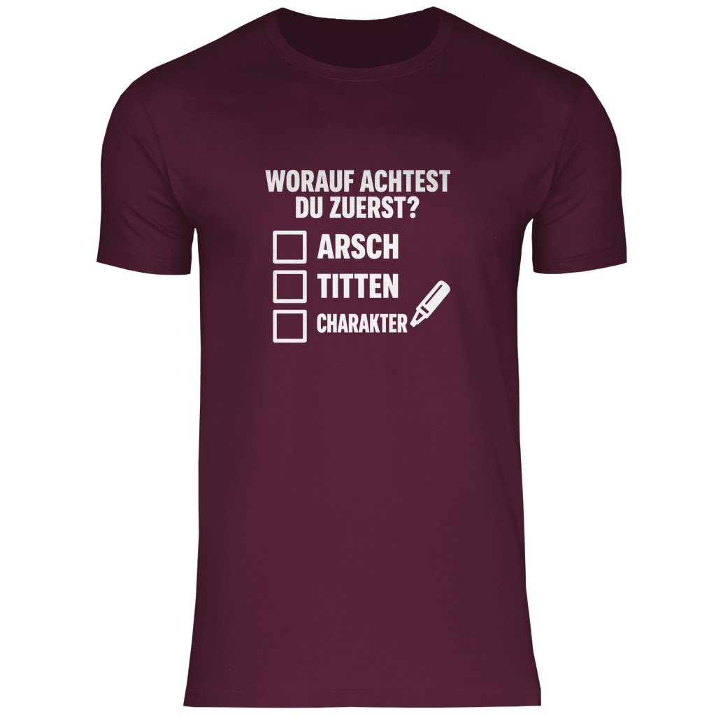 T-Shirt - Worauf achtest du zuerst?