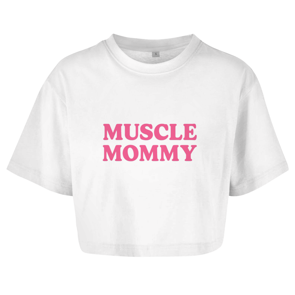 Oversize Crop Top - Muscle Mommy