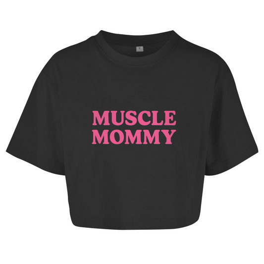 Oversize Crop Top - Muscle Mommy
