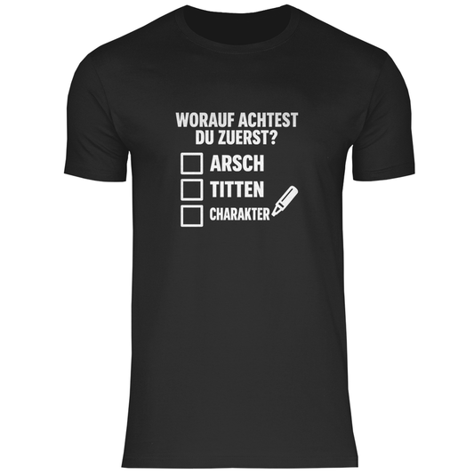 T-Shirt - Worauf achtest du zuerst?
