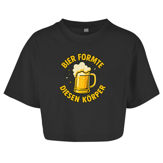 Oversize Crop Top - Bier formte diesen Körper