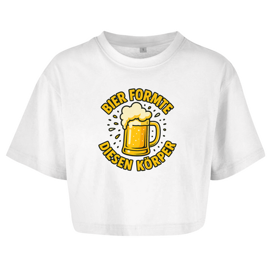Oversize Crop Top - Bier formte diesen Körper