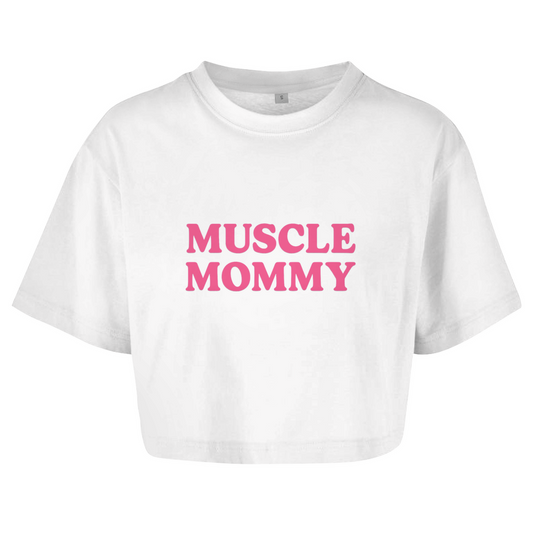 Oversize Crop Top - Muscle Mommy