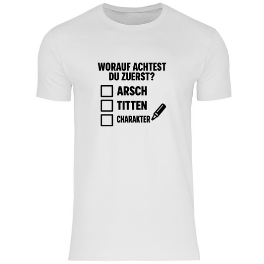 T-Shirt - Worauf achtest du zuerst?